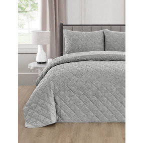 Покрывало VT Linen-look 260х240 + 2 нав 50х70 цвет 7 фото