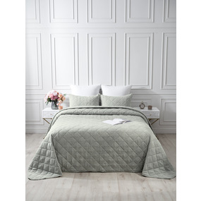 Покрывало VT Linen-look 260х240 + 2 нав 50х70 цвет 7 фото