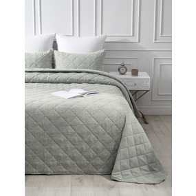 Покрывало VT Linen-look 260х240 + 2 нав 50х70 цвет 7 фото