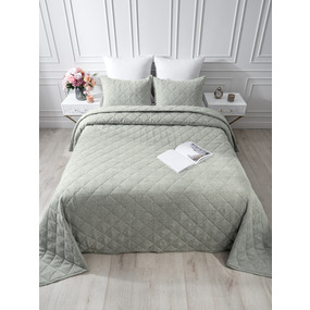 Покрывало VT Linen-look 260х240 + 2 нав 50х70 цвет 7 фото