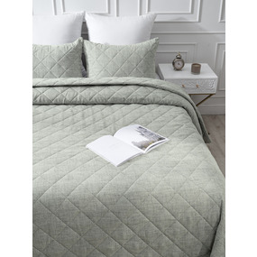 Покрывало VT Linen-look 260х240 + 2 нав 50х70 цвет 7 фото