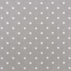 Ткань на отрез поплин 150 см 388/17 Горошек цвет серый фото