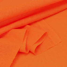 Ткань на отрез бязь гладкокрашеная 120 гр/м2 150 см цвет оранжевый фото