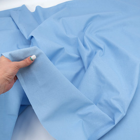 Ткань на отрез бязь гладкокрашеная ГОСТ 150 см цвет голубой фото