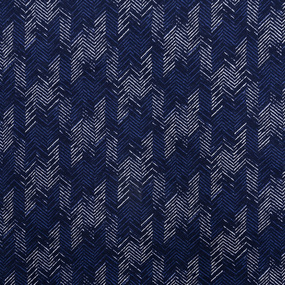 Ткань на отрез кулирка R2213-V1 Ёлочка цвет синий фото