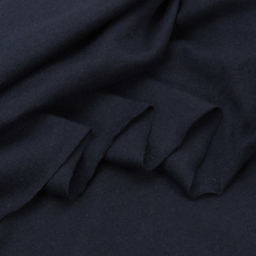 Ткань на отрез кулирка M-3156 цвет темно-синий фото