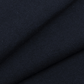 Ткань на отрез футер петля с лайкрой 2408-1 цвет темно-синий фото