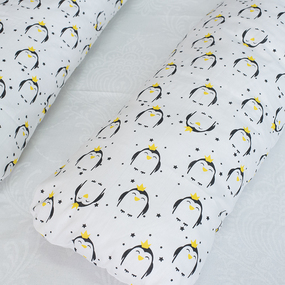 Наволочка бязь на подушку для беременных U-образная 441/1 Королевский пингвин фото