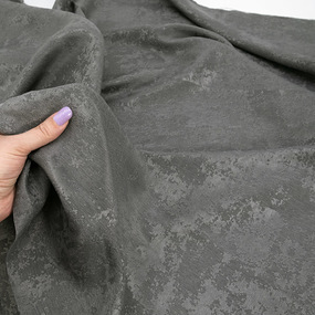 Ткань на отрез софт Мрамор 150 см X19001-15 цвет темно-серый фото