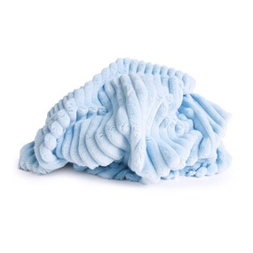 Плюш Минки Полоса Китай 180 см на отрез цвет голубой фото