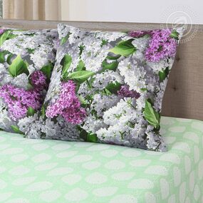 Бязь набивная 120 гр ширина 220 см АД — 12320-1 Цветок желаний фото