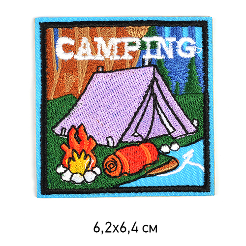 Термоаппликации арт.TBY-2217 Camping 6,2х6,4см фото 1
