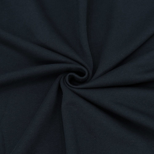 Ткань на отрез футер 3-х нитка диагональный цвет темно-синий фото 1
