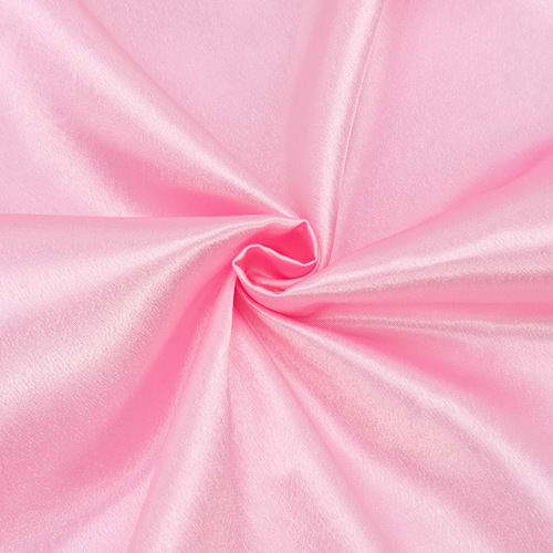 Ткань на отрез креп-сатин 1960 цвет розовый фото 1