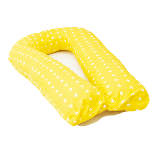Наволочка бязь на подушку для беременных U-образная 1700/8 цвет желтый фото 2