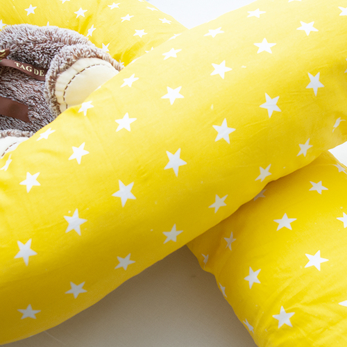 Наволочка бязь на подушку для беременных U-образная 1700/8 цвет желтый фото 3