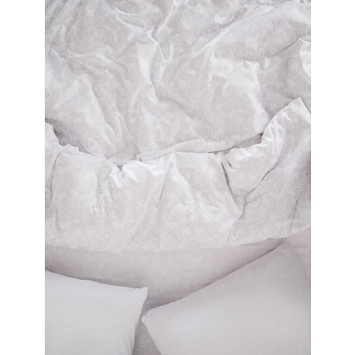 Постельное жаккард Белый 2-х сп с евро простыней с наволочками 50/70 фото 8