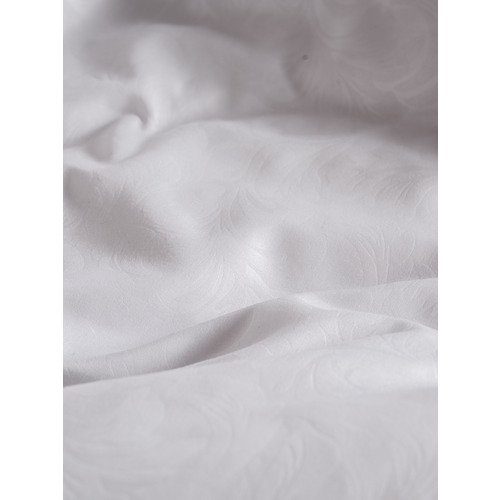 Постельное жаккард Белый 2-х сп с евро простыней с наволочками 50/70 фото 6