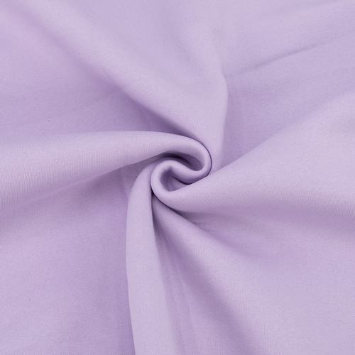 Ткань на отрез футер 3-х нитка компакт пенье начес цвет светло-лиловый фото 1