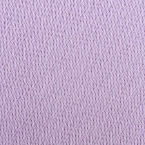 Ткань на отрез футер 3-х нитка компакт пенье начес цвет светло-лиловый фото 3