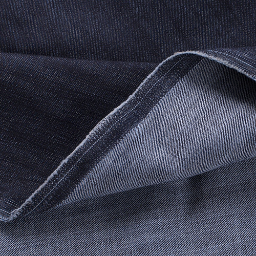 Ткань на отрез джинс 320 г/м2 7617 цвет темно-синий фото 2