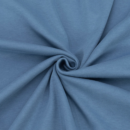 Ткань на отрез интерлок цвет индиго фото 1