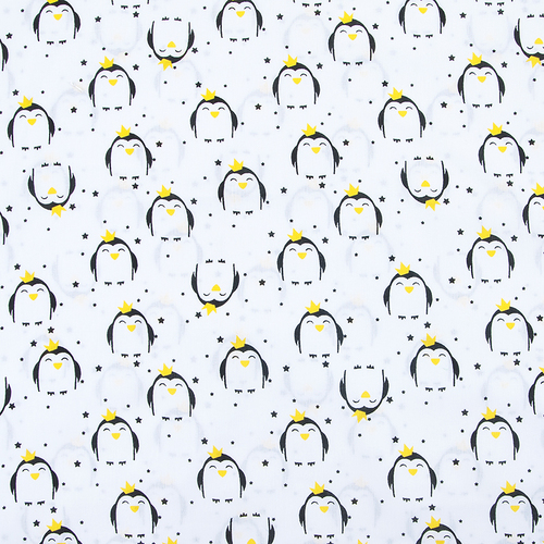 Бязь плательная 150 см 441/1 Королевский пингвин фото 1