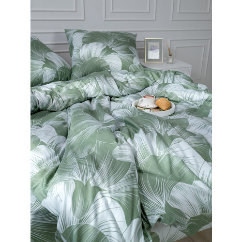 Постельное белье VT из полисатина 4826 2-х сп с евро простыней фото 10