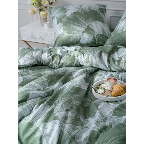 Постельное белье VT из полисатина 4826 2-х сп с евро простыней фото 6