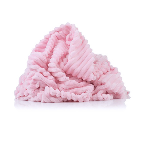Маломеры Плюш Минки Полоса Китай 180 см цвет розовый 0.6 м фото 1