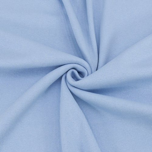 Ткань на отрез кашкорсе с лайкрой 5699-1 цвет голубой фото 1