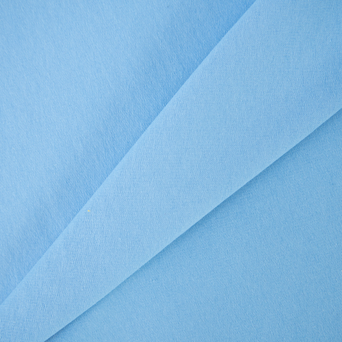 Ткань на отрез футер с лайкрой 5699-1 цвет голубой фото 1