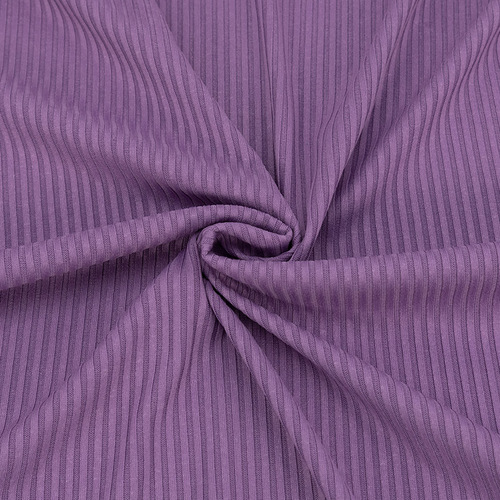 Ткань на отрез трикотаж лапша цвет фиолетовый фото 1