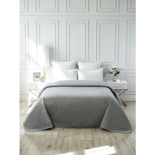 Покрывало VT велюр Crystal 220х240 цвет 227 фото 3