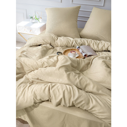 Постельное жаккард 14-1210 2-х сп с евро простыней с наволочками 70/70 фото 5