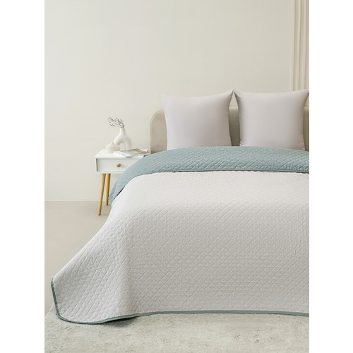 Покрывало VT жаккард 14-0000+17-4402 240/210 фото 4