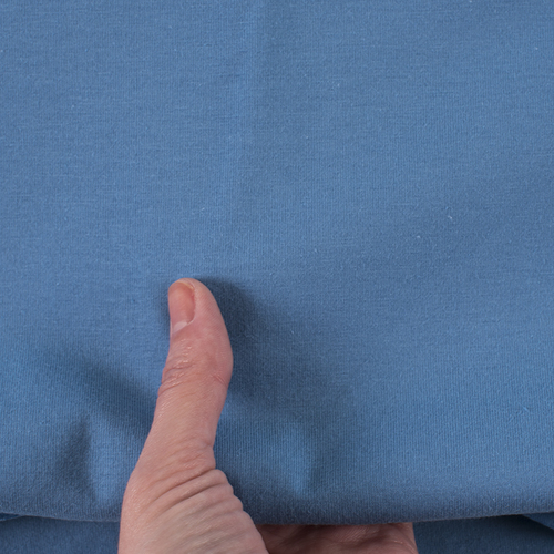Ткань на отрез кулирка В-5590 Optik цвет синий фото 3