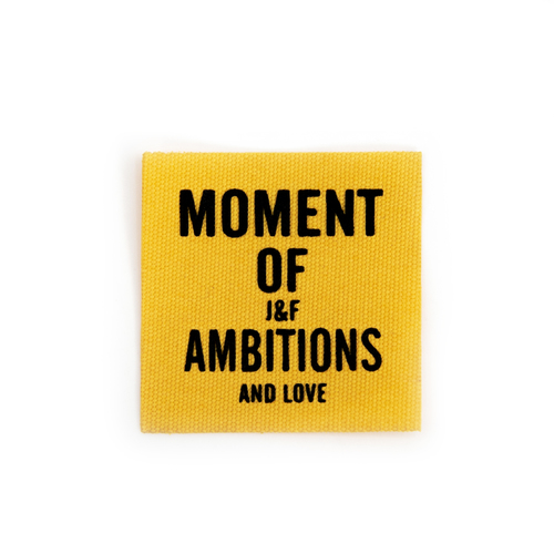 Нашивка Moment of ambitions 4,5*4,5 см цвет желтый фото 1