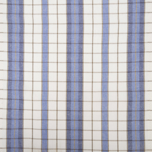 Ткань на отрез полулен полотенечный 50 см Клетка 78-4 цвет синий фото 4