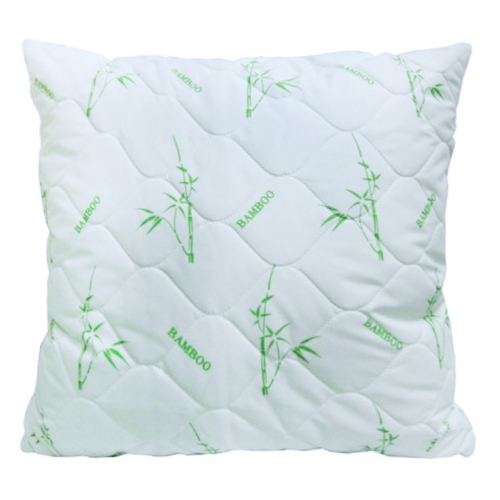 Подушка Бамбук чехол хлопок тик 70/70 фото 1