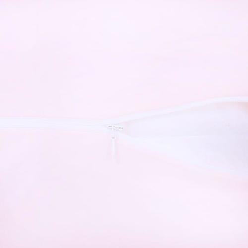 Наволочка на молнии Трикотаж цвет розовый в упаковке 2 шт 70/70 см фото 2