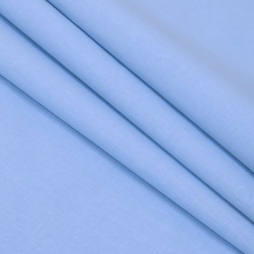 Тик гладкокрашеный 150 см голубой фото 1
