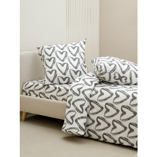 Постельное белье VT из полисатина ДА-571 2-х сп с евро простыней с наволочками 70/70 фото 5