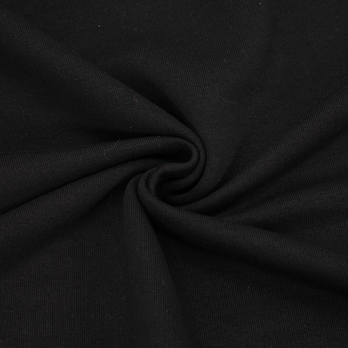 Ткань на отрез футер 3-х нитка диагональный №46 цвет черный фото 1