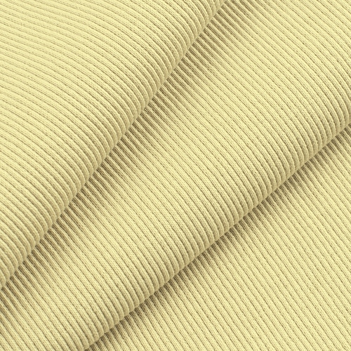 Ткань на отрез кашкорсе 3-х нитка с лайкрой цвет светло-желтый фото 1
