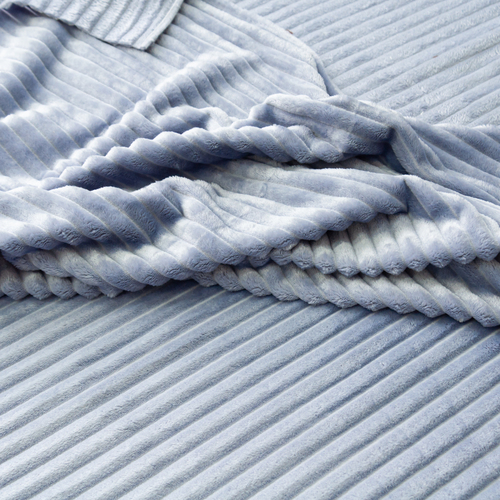 Ткань на отрез велсофт Orrizonte 300 гр/м2 200 см 007-ОT цвет голубой фото 2