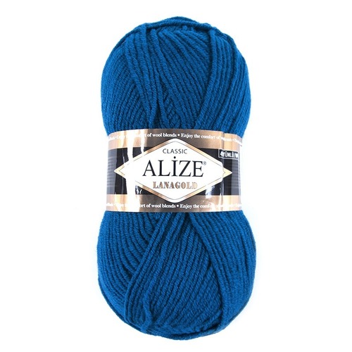 Пряжа для вязания Ализе LanaGold (49%шерсть, 51%акрил) 100гр цвет 155 камень фото 1