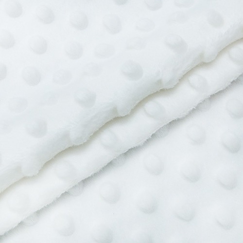 Плюш Минки Китай 180 см на отрез цвет белый фото 1