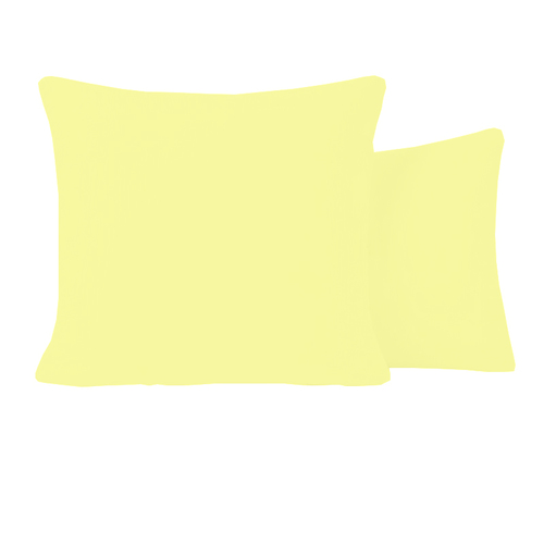 Наволочка Бязь гладкокрашенная 120 гр/м2 цвет желтый в упаковке 2 шт 70/70 см фото 1