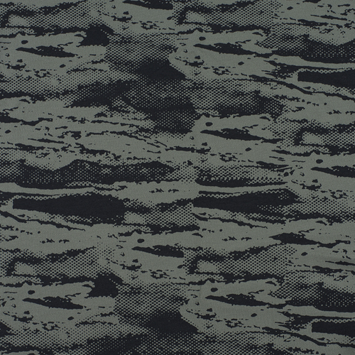 Ткань на отрез футер петля с лайкрой Камуфляж хаки фото 1